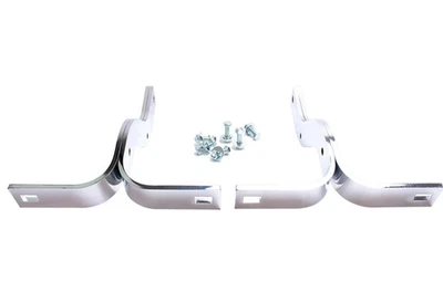 1948-1972 Ford F100 F250 F1 F2 Stepside Rear Bumper Bracket Set Chrome New Foto 1 de 2