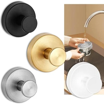 Bathroom Suction Cup Hooks No Drilling Reusable Hooks for Towel Utensils Wreath - Image 1 of 4