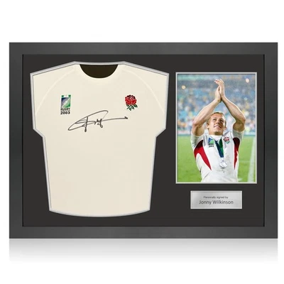 Camiseta de rugby conmemorativa firmada por Jonny Wilkinson '03 Inglaterra. Marco Icon Foto 1 de 4