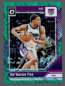 2024-25 Panini Donruss Optic De'Aaron Fox Green Scope Prizm Card 08/25 - Bild 1 von 2