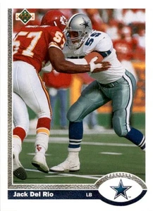 1991 Upper Deck Jack Del Rio #426 Dallas Cowboys - Picture 1 of 2
