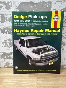 Haynes 30041 Repair Manual 1994-2001 Dodge Fullsize Pickups Gas Cummins Diesel - Picture 1 of 2