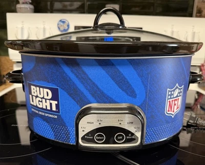 OFFICIAL NFL  Crock-Pot 6QT Logo Tailgate Slow Cooker Bud Light - Image 1 of 4