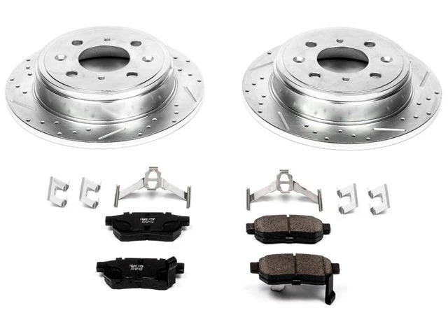 Kit de pastillas de freno trasero y rotor para Honda Prelude 1989 1990 1988-1991 KW545NF Foto 1 de 1