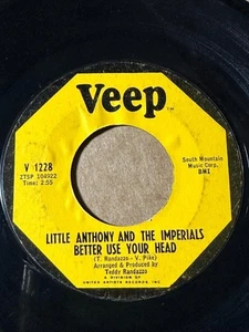 LITTLE ANTHONY & IMPERIALS BETTER USE YOUR HEAD / THE WONDER OF IT ALL VG LISTEN - Picture 1 of 1