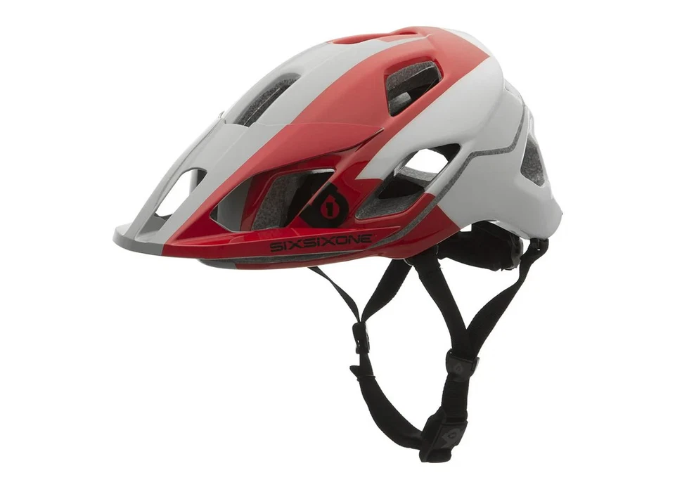 661 Evo AM TRES MTB Helmet  - White-Red - 2017 - Image 1 of 1