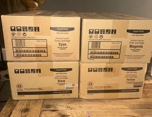 Original Set Xerox Phaser 6180 Gelb Cyan Schwarz Magenta Toner Farbe Standard - Bild 1 von 1