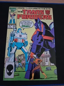 THE TRANSFORMERS #20, Marvel Comics, 1986, casi nuevo - estado, ¡autobot! - Imagen 1 de 3