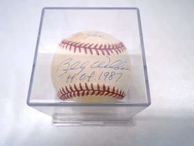 Salón de la Fama del Béisbol BILLY WILLIAMS HOF 1987 BÉISBOL FIRMADO... ENVÍO GRATUITO Foto 1 de 4