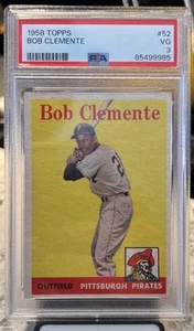 1958 TOPPS BOB ROBERTO CLEMENTE PSA 3 VG #52 PIRATI DI PITTSBURGH - Foto 1 di 2