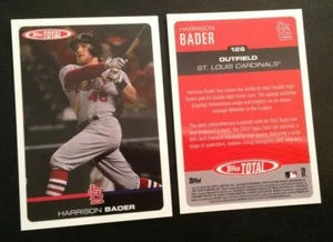 2019 Topps Total Wave 2 (Only 753 Made) HARRISON BADER Cardinals #126 - Picture 1 of 1
