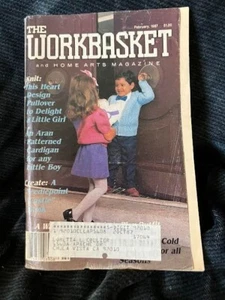 Workbasket Home Arts Magazine Crafts Ideas Illustrations News Feb 1987 Vintage - Picture 1 of 2