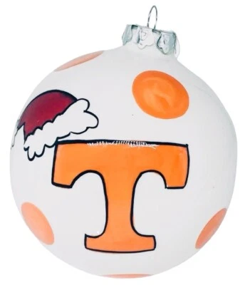Tennessee Volunteers “Santa Hat” Ceramic 4” Ornament by Magnolia Lane-New - Image 1 of 2