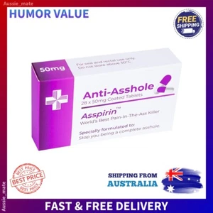 Funny Joke Pill Box Prank Anti-Asshole Gag Gift for Men Women Birthday 11.5cm - Picture 1 of 5