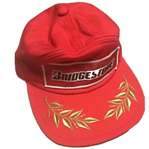 Bridgestone Unused Hat Cap Formula 1 F1 Tire Red Adjustable Vintage