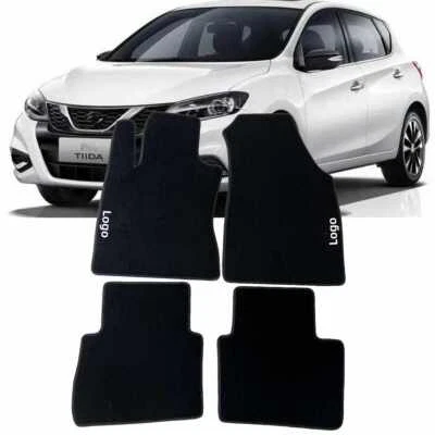For Fit Nissan TIIDA 2006-2024 Car Floor Mats Custom Black Carpets Liners Auto - Image 1 of 4