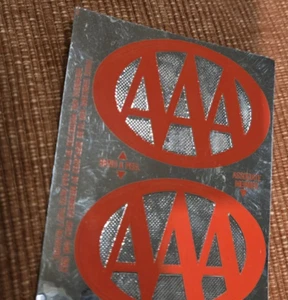 new old stock vitnage AAA Triple A Window Sticker auto club - Picture 1 of 4