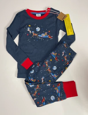 NEW Mini Boden Boys Holiday Christmas Pajama Set Size 5 - Image 1 of 4