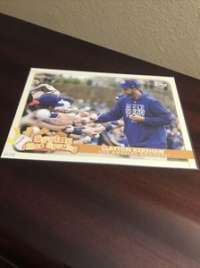 2020 Topps Opening Day "SPRING HAS SPRUNG" Clayton Kershaw 5 X 7 SP! #'d 21/49