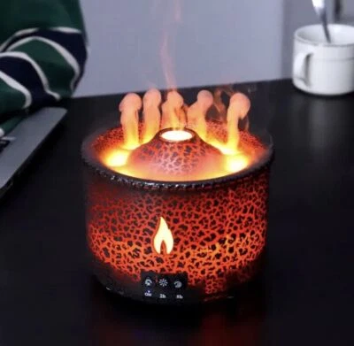 Volcanic Flame Humidifiers Air Aroma Diffuser Essential Oil Humidifier 360ml - Image 1 of 4