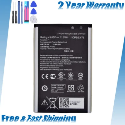New C11P1501 battery For Asus ZenFone 2 Laser 6.0 : ZE601KL ZE551KL ZD551KL - Image 1 of 4