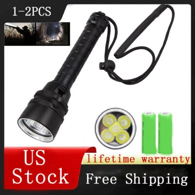 Linterna subacuática LED 600000Lm Luz de buceo Linterna de mano impermeable Foto 1 de 4