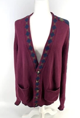 Cardigã Feminino Vintage Preswick & Moore G Decote V Diamante Marrom - Imagem 1 de 4