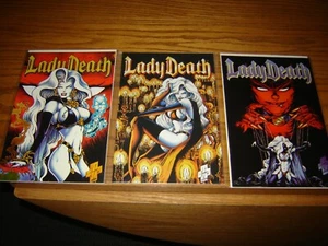 LADY DEATH Between Heaven & Hell #1 #2 #3 (1-3) CAOS!  SEXY - Foto 1 di 4