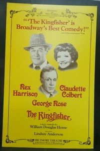 The Kingfisher Comedy Theater Broadway Window Card Poster 14" x 22" - Picture 1 of 6