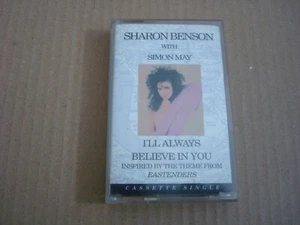 SHARON BENSON WITH SIMON MAY - I'LL ALWAYS BELIEVE IN YOU - CASSETTE SINGLE POCS - Picture 1 of 3