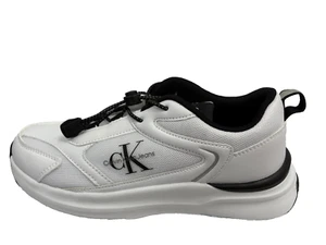 Calvin Klein White & Black Logo Trainers UK 4 US 4.5 EU 37 REF M1036* - Picture 1 of 5