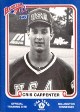 1987 Pan Am Team USA Blue BDK #34B Cris Carpenter Gainesville Georgia GA Card