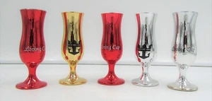 5er Set Royal Caribbean Loving Cup Schnappgläser, rot, gold, chrom - Bild 1 von 3