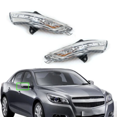 Par de luces de giro del espejo retrovisor para Chevrolet Malibu 2012-2017 Foto 1 de 4
