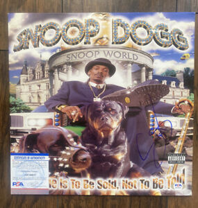 SNOOP DOGG SIGNED DA GAME IS TO BE SOLD ALBUM VINYL LP (DR. DRE TUPAC) w COA PSA