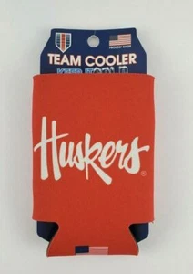 Nebraska Cornhuskers College Logo Can Cooler 12oz Collapsible Koozie NEW - Picture 1 of 2