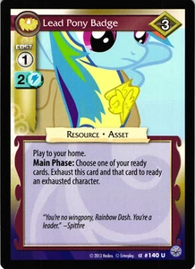 My Little Pony CCG Lead Pony Badge Uncommon Trading Card - Picture 1 of 5