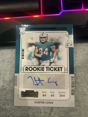 2021 Panini Contenders Rookie Ticket #185 Hunter Long (AU RC)  Auto - Image 1 of 2