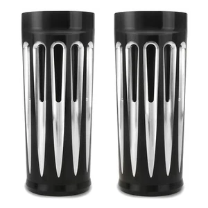 2" extend CNC Billet Fork Slider Cover For Harley Touring Street Glide 1980-up - Picture 1 of 5