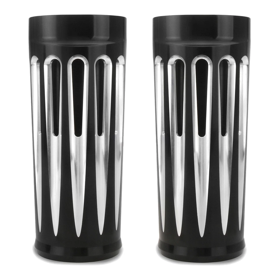 2" extend CNC Billet Fork Slider Cover For Harley Touring Street Glide 1980-up - Image 1 of 4