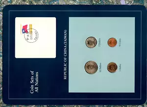 Juegos de monedas de todas las naciones China (Taiwán) con tarjeta UNC todas 1981 - Imagen 1 de 2