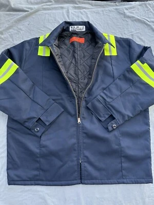 Cintas Hi Visibility Lined Panel  Jacket Size Large Regular #59970-20 - Image 1 of 4