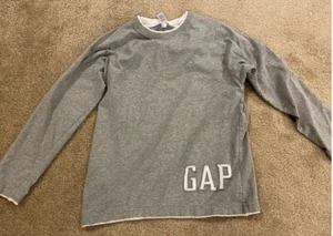 Children's Boys Grey Long sleeve GAP Shirt XL Preowned Winter - Picture 1 of 6
