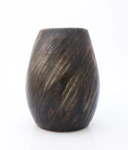 Black & Brown Vase - Carl-Harry Stålhane - Rörstrand Atelier - Midcentury Modern - Picture 1 of 9