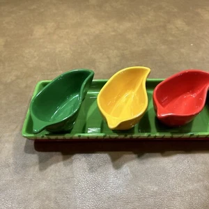 Keramik Chili Paprika Gewürz Ensemble 12,5 cm lang - Bild 1 von 5