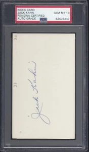 JACK KAHN, 1930 BOSTON BRAVES ONE GAME WONDER, PSA/DNA GEM MINT 10 - Picture 1 of 1