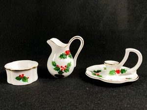 Maruri Masterpiece Enesco China Miniature Pitcher Candlestick Holder 1978 VTG - Picture 1 of 22