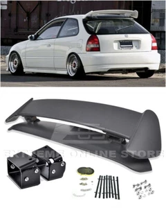 Alerón trasero para 96-00 Civic 3DR tipo R con soportes inclinables Alex negros ajustables - Imagen 1 de 11
