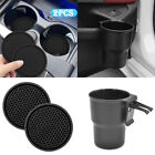 2x Car Insert Coaster + Cup Holder Drink Bottle Air Vent Mount Stand Accessories