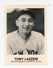 1983 TCMA Renata Galasso TONY LAZZERI New York Yankees Rare 5th SERIES CARD #191
